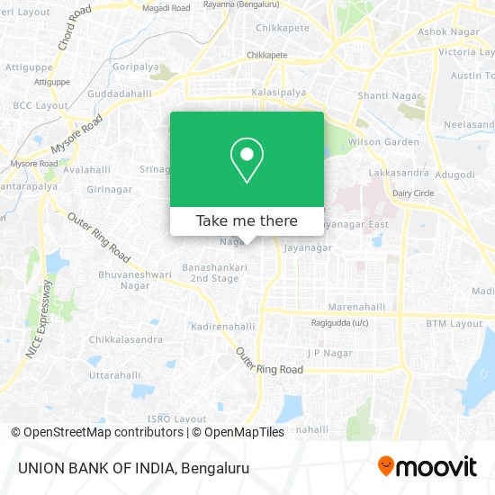 UNION BANK OF INDIA map