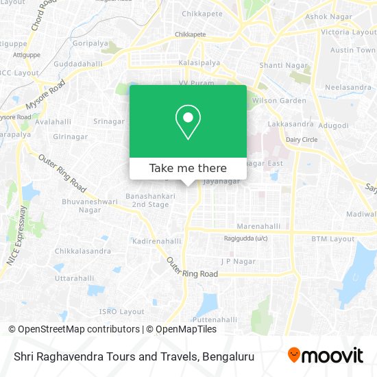 Shri Raghavendra Tours and Travels map