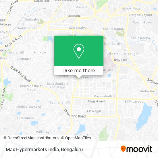 Max Hypermarkets India map