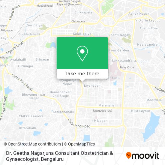 Dr. Geetha Nagarjuna Consultant Obstetrician & Gynaecologist map