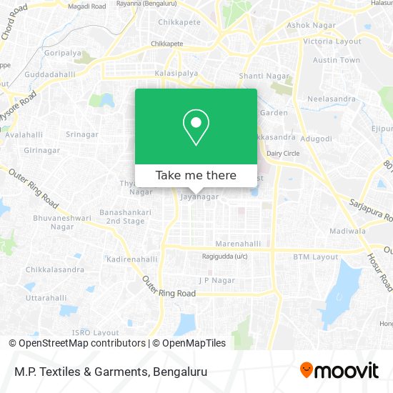 M.P. Textiles & Garments map