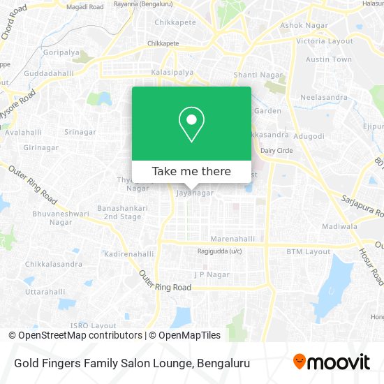 Gold Fingers Family Salon Lounge map