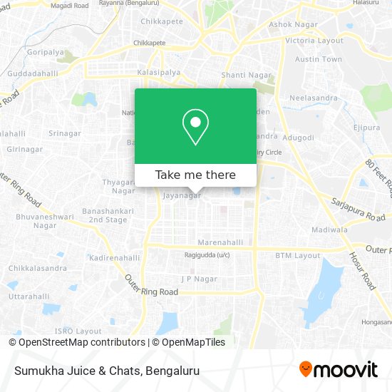 Sumukha Juice & Chats map