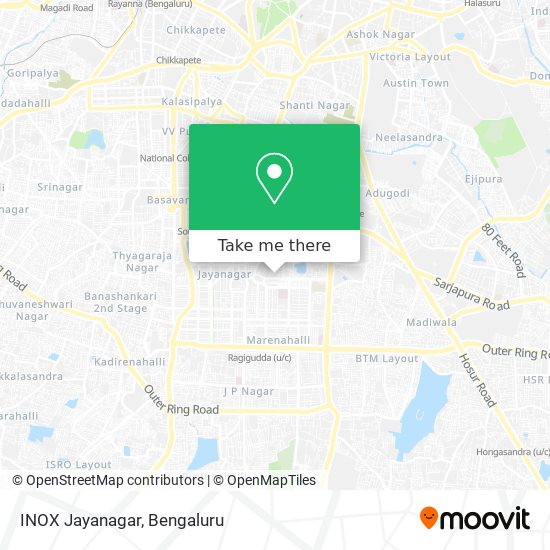 INOX Jayanagar map