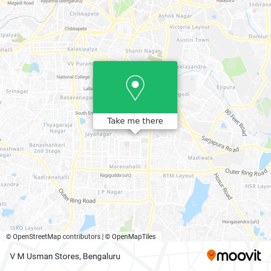 V M Usman Stores map