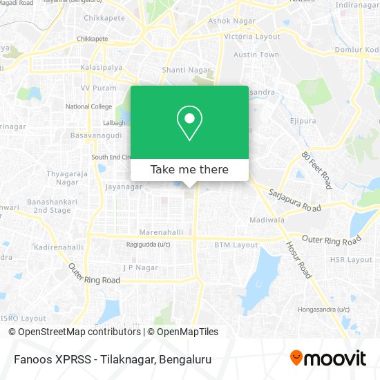 Fanoos XPRSS - Tilaknagar map