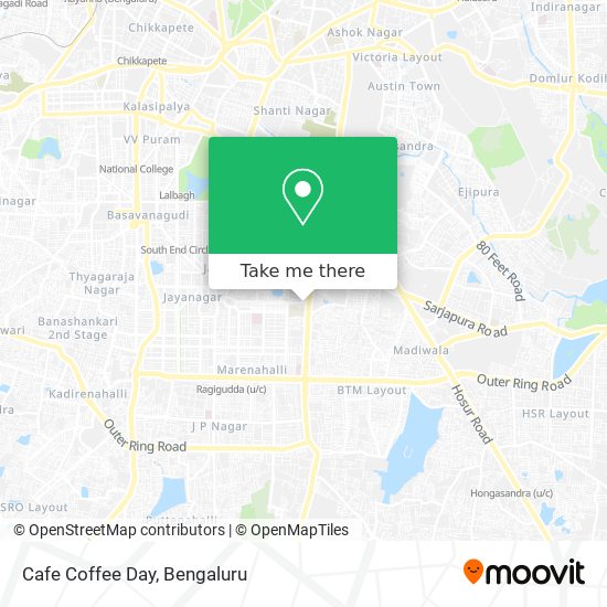 Cafe Coffee Day map