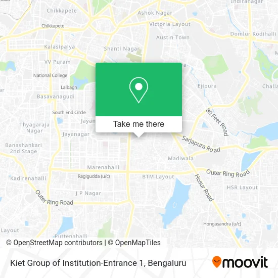 Kiet Group of Institution-Entrance 1 map