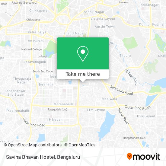 Savina Bhavan Hostel map