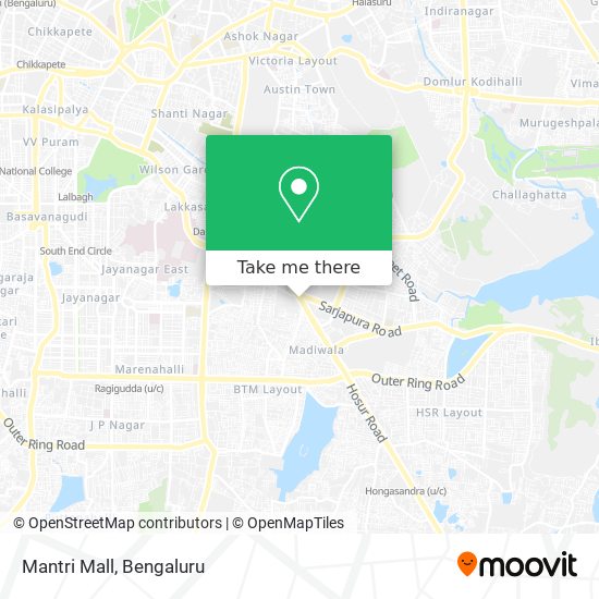 Mantri Mall map