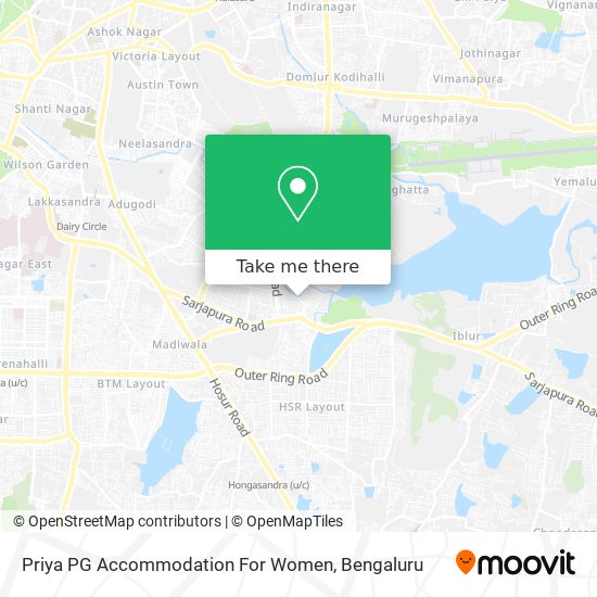 Priya PG Accommodation For Women map