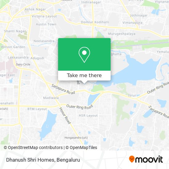 Dhanush Shri Homes map