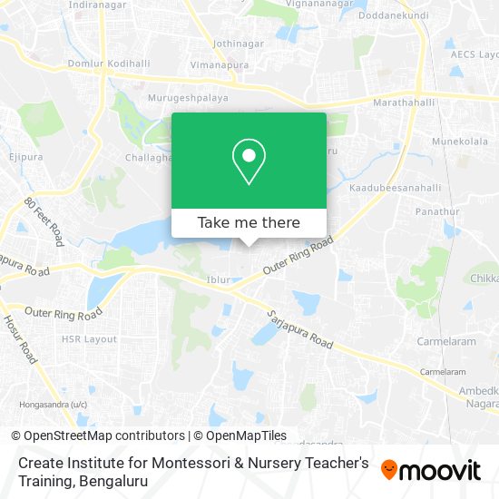 Create Institute for Montessori & Nursery Teacher's Training map