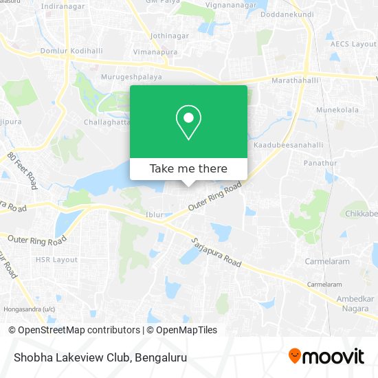 Shobha Lakeview Club map