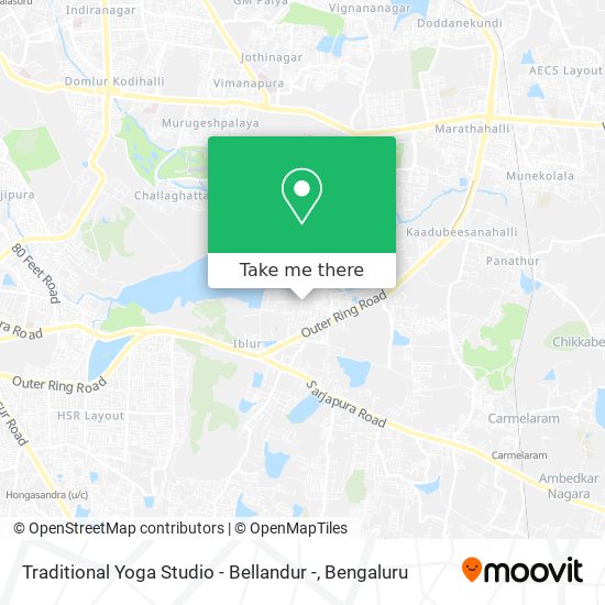 Traditional Yoga Studio - Bellandur - map
