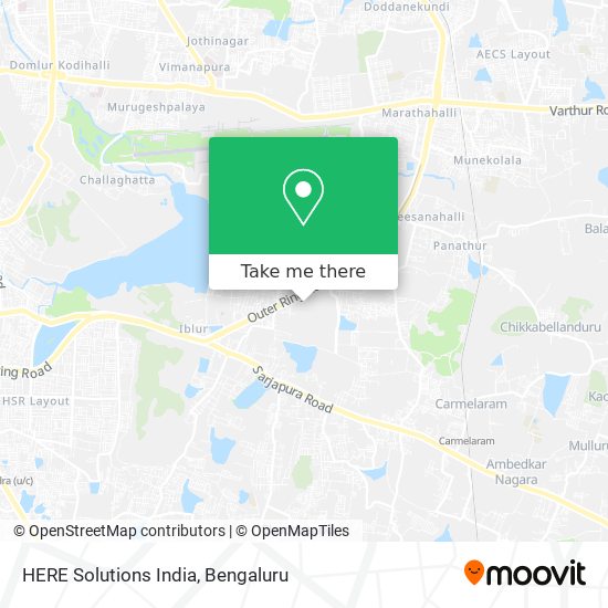 HERE Solutions India map