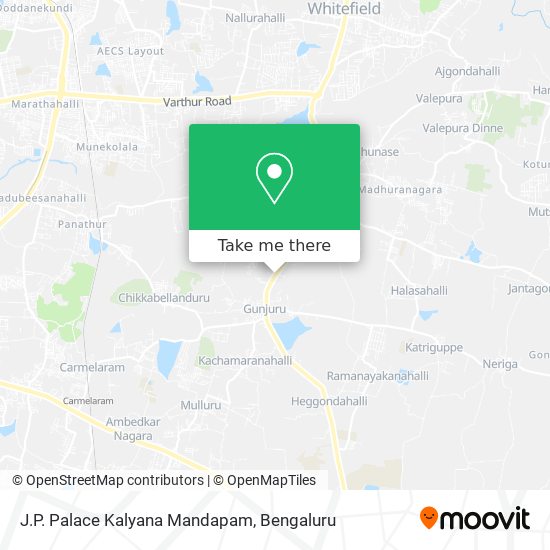 J.P. Palace Kalyana Mandapam map
