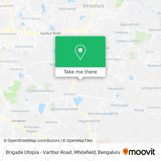 Brigade Utopia - Varthur Road, Whitefield map