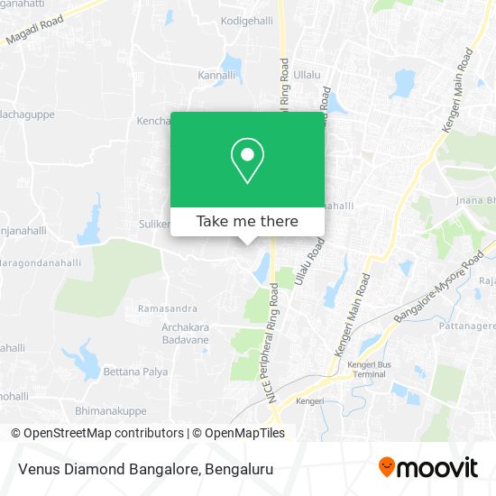 Venus Diamond Bangalore map