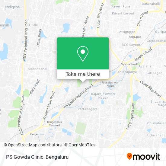 PS Gowda Clinic map