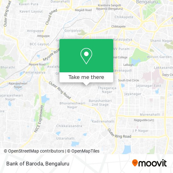 Bank of Baroda map