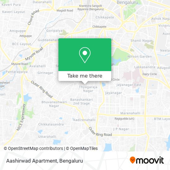 Aashirwad Apartment map
