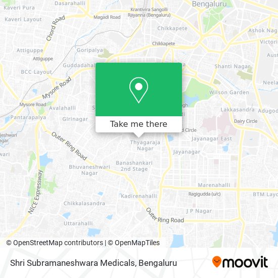 Shri Subramaneshwara Medicals map