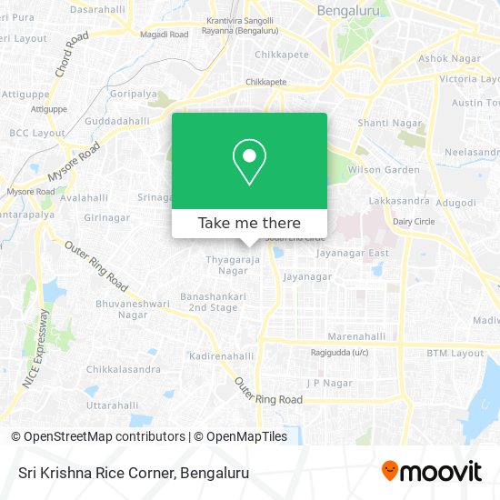 Sri Krishna Rice Corner map