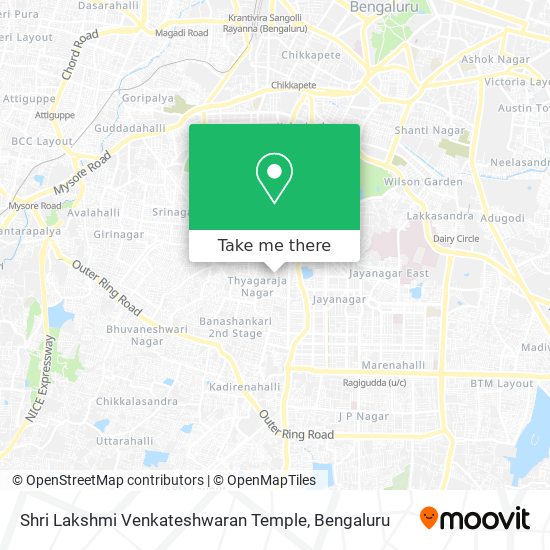 Shri Lakshmi Venkateshwaran Temple map