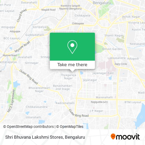 Shri Bhuvana Lakshmi Stores map
