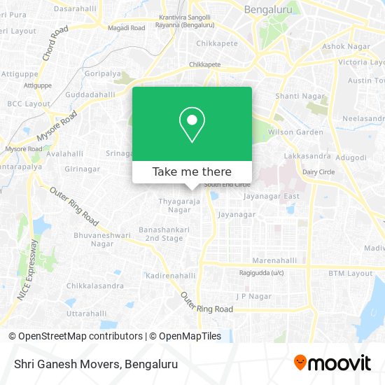 Shri Ganesh Movers map