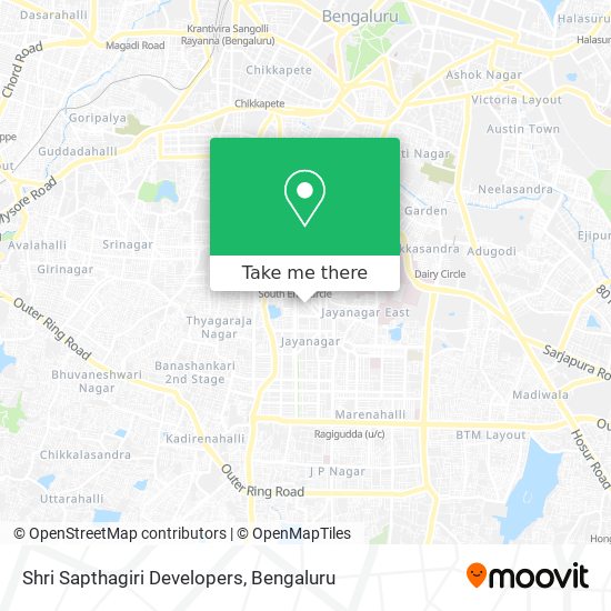 Shri Sapthagiri Developers map