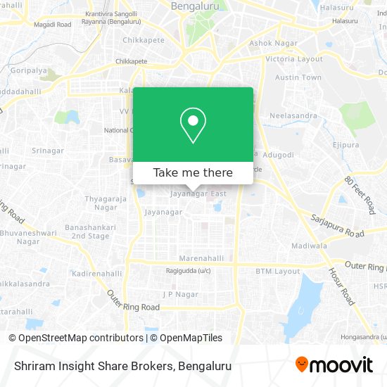 Shriram Insight Share Brokers map