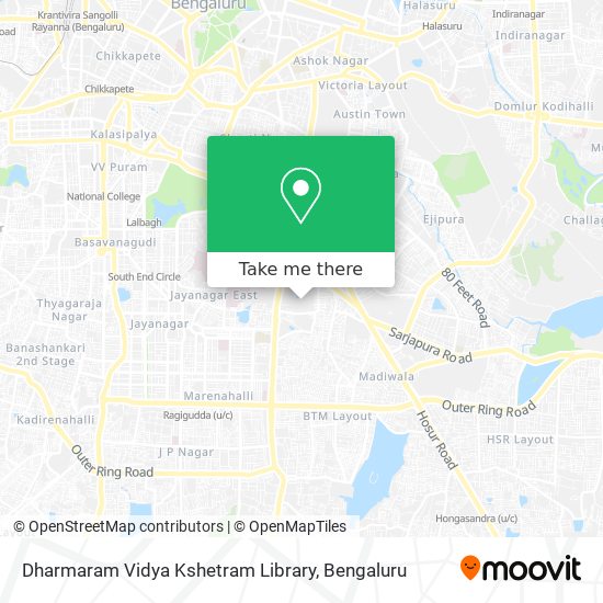 Dharmaram Vidya Kshetram Library map