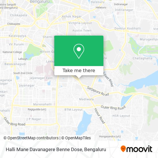 Halli Mane Davanagere Benne Dose map