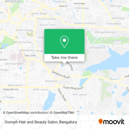 Oomph Hair and Beauty Salon map