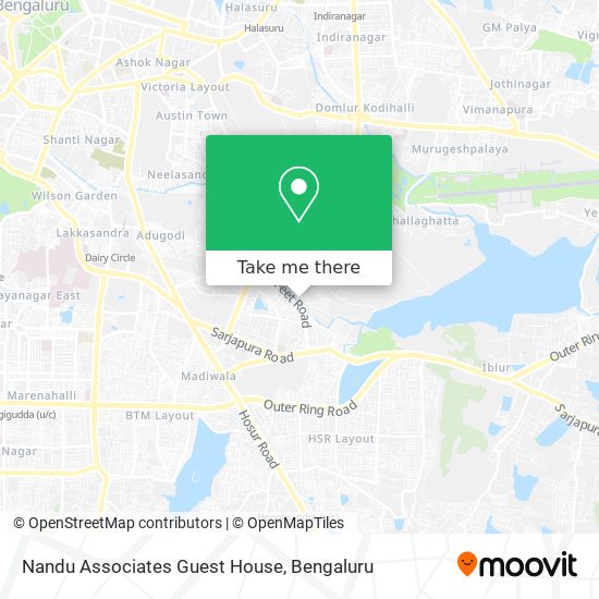 Nandu Associates Guest House map