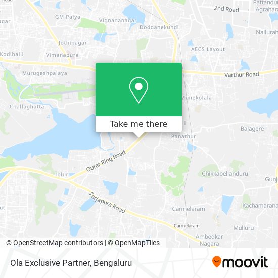 Ola Exclusive Partner map