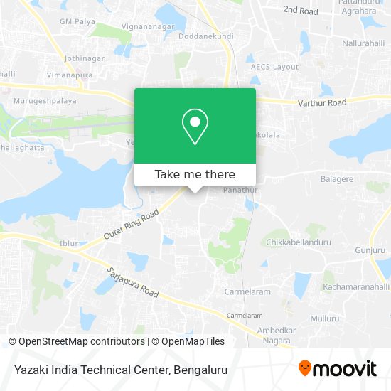 Yazaki India Technical Center map