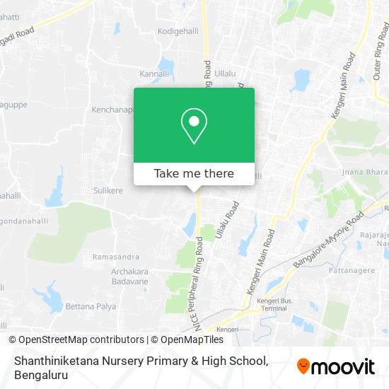 Shanthiniketana Nursery Primary & High School map