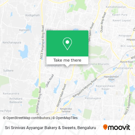 Sri Srinivas Ayyangar Bakery & Sweets map