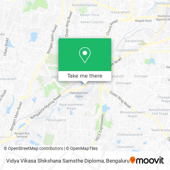 Vidya Vikasa Shikshana Samsthe Diploma map