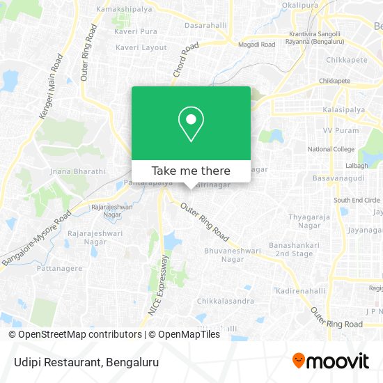 Udipi Restaurant map