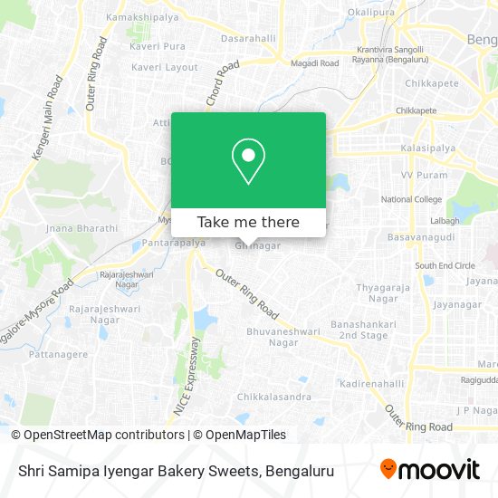 Shri Samipa Iyengar Bakery Sweets map