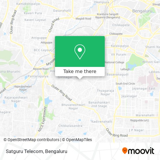 Satguru Telecom map