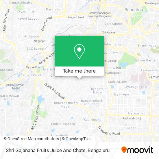 Shri Gajanana Fruits Juice And Chats map