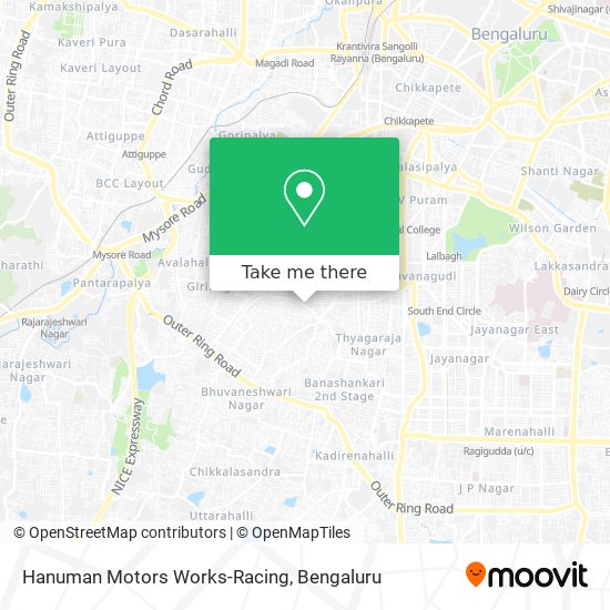 Hanuman Motors Works-Racing map