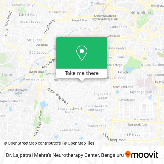 Dr. Lajpatrai Mehra's Neurotherapy Center map