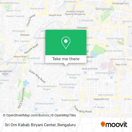 Sri Om Kabab Biryani Center map