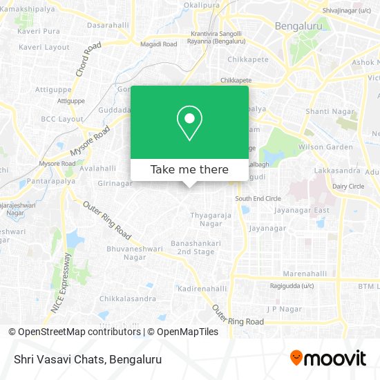 Shri Vasavi Chats map